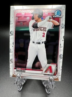 2020 Bowman Draft Chrome - #BD-195 Alek Thomas (RC) Diamondbacks - Image 1 of 2