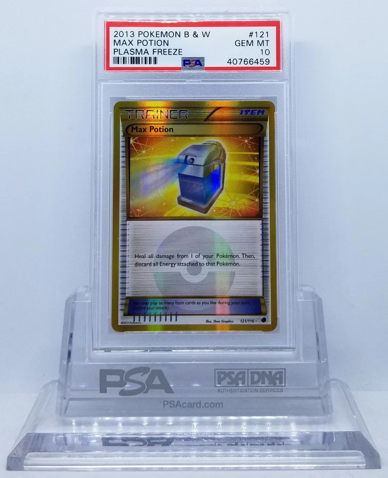 Pokemon PLASMA FREEZE MAX POTION #121/116 HOLO FOIL CARD PSA 10 GEM MINT #* - Image 1 of 1