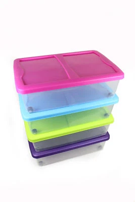 Unterbettkasten Rollbox stapelbar Unterbettkommode Unterbettbox Aufbewahrungsbox - Bild 1 von 3