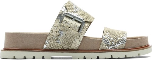 Sandali in pelle nuovi con scatola Clarks donna ORIANNA SUN taupe station wagon