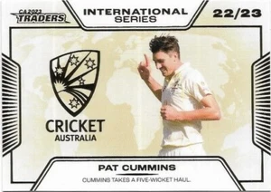 2023 / 24 Cricket Traders International Album card (ISA06) Pat CUMMINS 25/50 - Picture 1 of 1