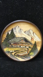 Pfaff 1979 Westdeutschland handgefertigte Holzplatte Wandplakette Erbe Serie - Bild 1 von 4