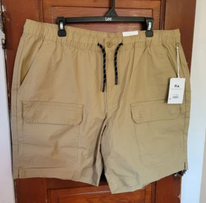 Neu mit Etikett Free Assembly Damen XL beige Ripstop Cargo Baumwolle Elasthan Shorts - Bild 1 von 5
