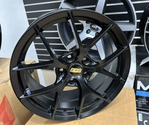17” BBS SR Replica Forged Rims 17x7.5 Satin Black 5x114.3 Wheels Set - Picture 1 of 3