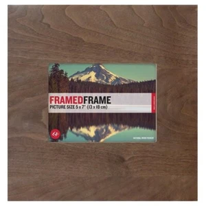 IS Gift Warm Wooden Photo Frame 5x7" - Picture 1 of 3