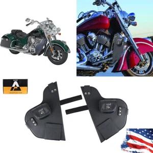 Soft Lowers Chaps Leg Warmer Bag For Indian Road Master Springfield Chief 2014+ - Picture 1 of 6