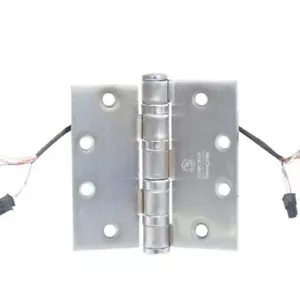 McKinney T4A3786 4 1/2 X 4 1/2 US26D Electrified Hinge QC2 Two Wire Molex - Picture 1 of 3