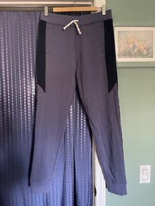 100% Cotton J Crew Skinny Joggers 16 (M-XL) Tall Blue Grey Black - Picture 1 of 12