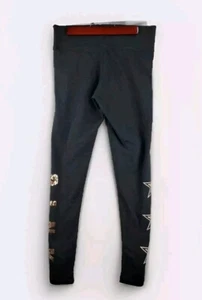 Victorias Secret Womens Leggings Size Medium Yoga Pink Black - Picture 1 of 10