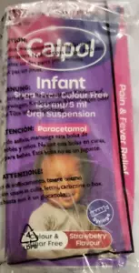 CALPOL Infant Sugar and Colour Free Oral Suspension 100ml Paracetamol -... - Picture 1 of 7