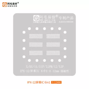 Amaoe BGA Reballing Schablone für iPhone X/XS/11/12/Pro/Max Bildschirm IC Blechbepflanzung - Bild 1 von 1