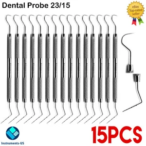 Dental Perio Explorer 23/UNC15 Probe — Double-Ended Color-Coded Diagnostic Tool - Picture 1 of 28
