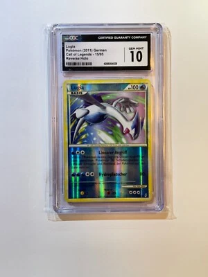 2011 Pokemon Lugia REVERSE HOLO Call of Legends 15/95 CGC 10 GM MNT (GERMAN) - Image 1 of 2