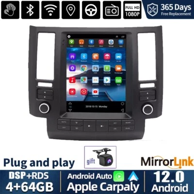 9.7" 4+64GB Android Car Carplay Radio Stereo GPS For Infiniti FX35/45 2003-2006 - Image 1 of 4