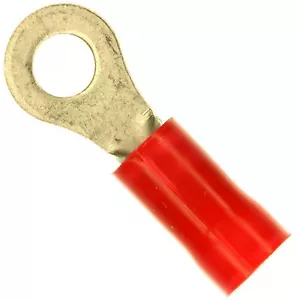 Conector de terminal de anillo 10 piezas 6 pernos circulares 16-22 AWG crimpado ~NUEVO~ - Imagen 1 de 2