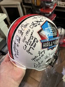 Pro Football Hall Of Fame signed Full Size HOF Helmet - Picture 1 of 5