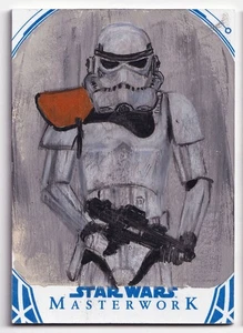 2018 Star Wars Masterwork Sketch Card Sandtrooper Corey Galal 1/1 - Picture 1 of 2