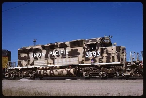 Original Rail Slide - UP Union Pacific 3593 N Platte NE 10-1-1991 - Picture 1 of 1