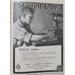 Schöne Starrett Tools Werbung von 1919 - Bild 1 von 3