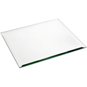Plymor 8" Square, 5mm Thick Beveled Glass Mirror - Picture 1 of 4