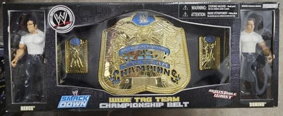 2007 Jakks Pacific WWE Tag Team Championship Belt Duece and Domino - Image 1 of 4