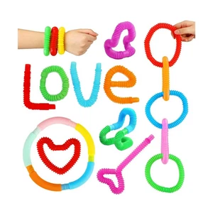52 Pack Pop Tubes, Sensory Toys Party Favors For Kids 8-12 4-8 Fidget Toys Color - Picture 1 of 7