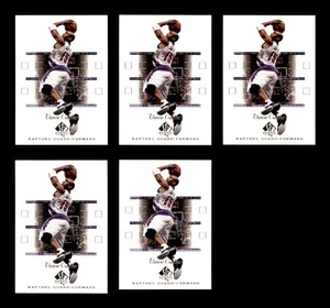 Vince Carter Lot 5 Basketball Cards 2001-02 SP Authentic #82 Toronto Raptors - Bild 1 von 8