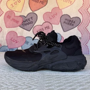 Size 9 - NIKE AV2605-004 REACT PRESTO BLACK CAT MENS SNEAKERS SHOES - Picture 1 of 12