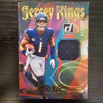 Justin Fields 2023 Donruss #JK-14 Jersey Kings #/399 Chicago Bears - Image 1 of 2