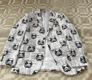 Herren Anzug Oberteil Star Wars Storm Troopers Gr. 36 OppoSuits Polyester Blazer weiß - Bild 1 von 3