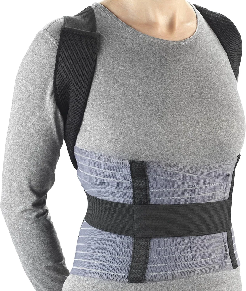 OTC Comfort Posture Brace With Rigid Stays (Black) Small - Image 1 of 4