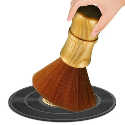 VIBORG Soft Record Brush Vinyl Dust Cleaner Anti-Static Wood LP Cleaning...