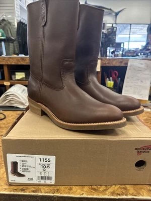 NEW Red Wing 1155 Pecos Leather Nailseat Work Boots Men's 10.5 D  Made In USA - Image 1 of 3