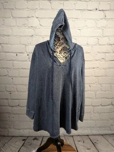 Jones & Co Mujer Manga Larga Popover Talla Grande 2x Sudadera con Capucha Tejido Elástico b25 - Imagen 1 de 9