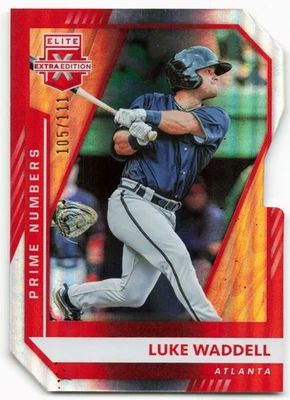 2021 Luke Waddell Panini Elite Extra Edition Die Cut RC Prime Numbers 105/111 - Image 1 of 2