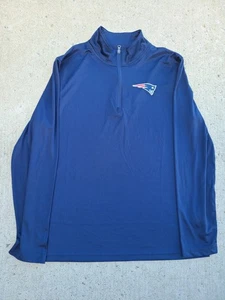 New England Patriots 1/4 Zip Pullover Jacke Herren Large Blau Fanatics - Bild 1 von 4