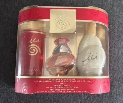 ICI by COTY Perfume 1 Fl Oz Spray | Polvo | Loción Corporal MUY RARO NOS Juego Completo Foto 1 de 4