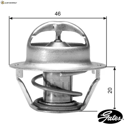 THERMOSTAT KÜHLMITTEL TH03082G1 FÜR PEUGEOT J5/Bus/Platform/Chassis/Van 2.5L - Image 1 of 4