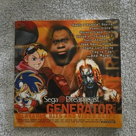 Vintage Sega Dreamcast Generator Vol 1 Demo Disc 1999 Complete USA Promo NFS CIB