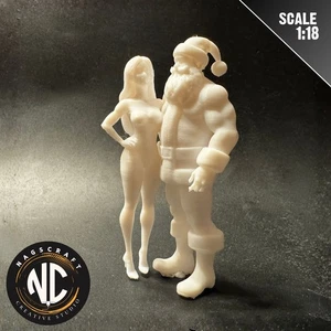 Miniature Figure 1:18 Scale Muscular Santa and Mrs Claus Model by Nagscraft V2 - Picture 1 of 12