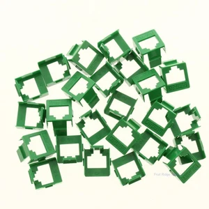 25-Pack Suttle Star Series 600 Green Empty Jack Insert Bezels StarSix - Picture 1 of 5