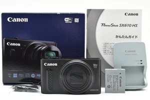 [Almost MINT w/box] Canon PowerShot SX610 HS black Digital Camera From JAPAN - Picture 1 of 24
