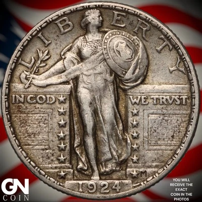 1924 P Standing Liberty Quarter A8750 - Image 1 of 2