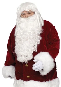 Professional Santa Clause Wig and Beard Set - Picture 1 of 2
