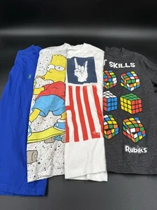 Boys Mixed Brands Short Sleeve Shirt Lot of 4 Medium - Picture 1 of 11