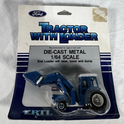 Vintage 1986 Ertl Ford TW-35 Tractor With Front End Loader #828 New 1/64 NOS - Image 1 of 4