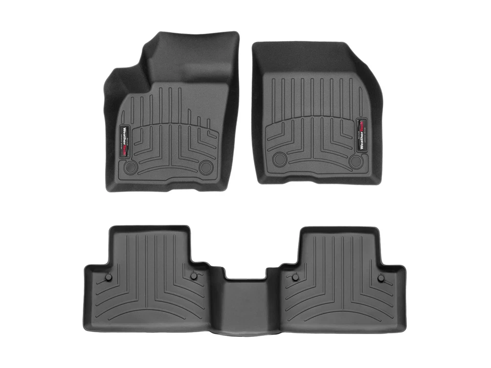 WeatherTech FloorLiner for 2004-2004 Volvo S40 - 1st & 2nd Row, Black - Image 1 of 4