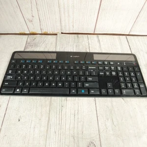Logitech K750 Tastiera Solare Wireless - NO Ricevitore - Nera FUNZIONANTE - Foto 1 di 8
