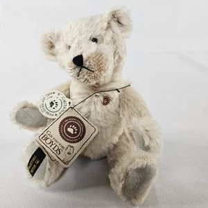 BOYDS Bear TEDDY B BEAR 8" The Mohair Collection Vintage 2001 Gen-yoo-wine NWT - Picture 1 of 8