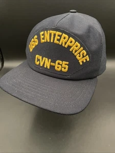 Vintage USS Enterprise CVN-65 Navy Blue Baseball Snap Back Hat Cap - Bild 1 von 10